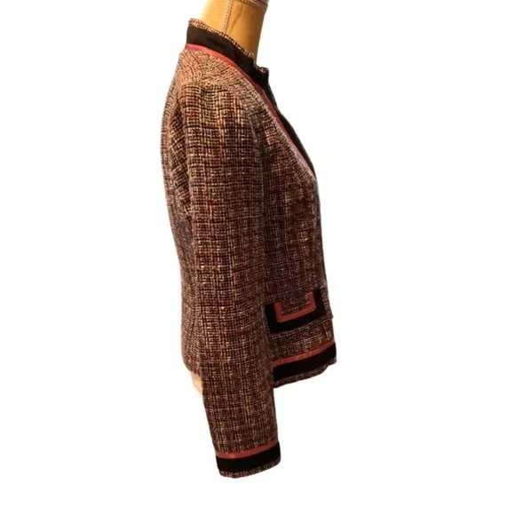 Dressbarn Jacket Front Button Closure Lined Size 8 - Picture 2 of 10